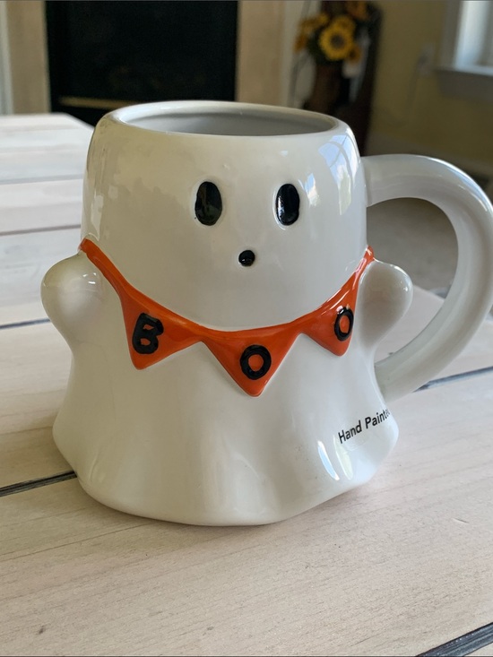 Other - White Ghost 'BOO' Ceramic Halloween  Mug